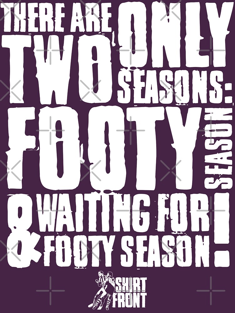 Two Seasons: White on Purple by shirtfront-co