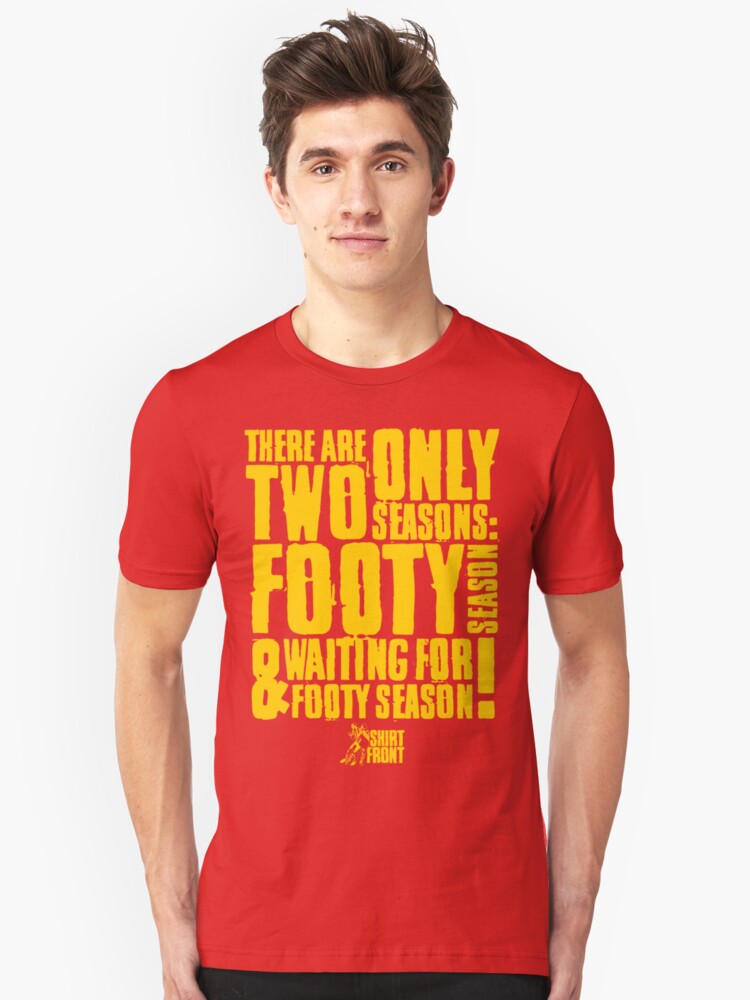 Alternate view of Two Seasons: Yellow on Red Slim Fit T-Shirt