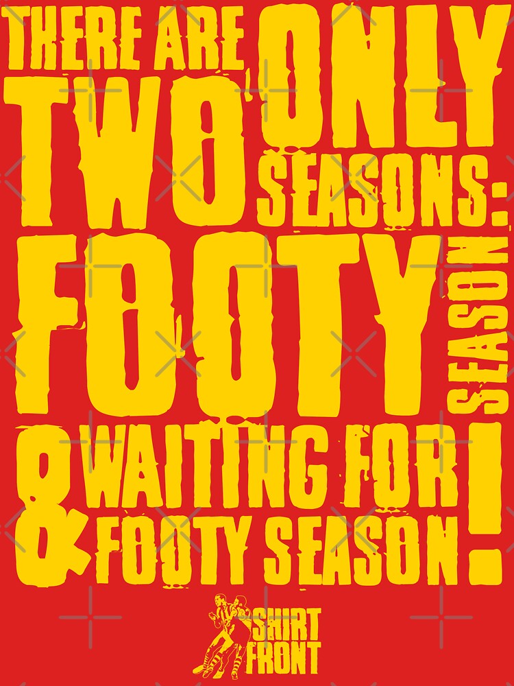 Two Seasons: Yellow on Red by shirtfront-co