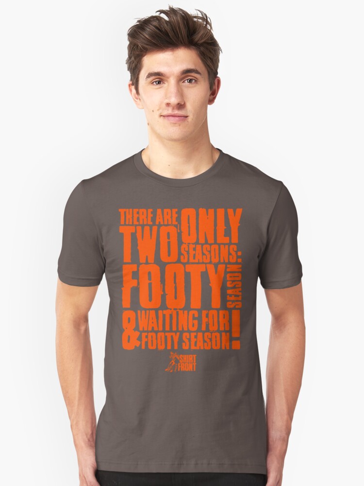 Alternate view of Two Seasons: Orange on Grey Slim Fit T-Shirt