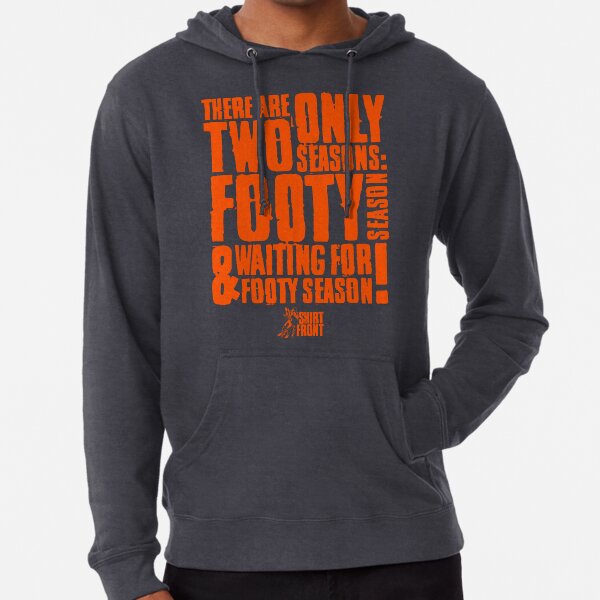 Two Seasons: Orange on Grey Lightweight Hoodie