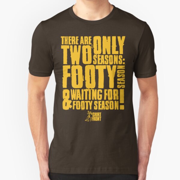Two Seasons: Gold on Brown Slim Fit T-Shirt