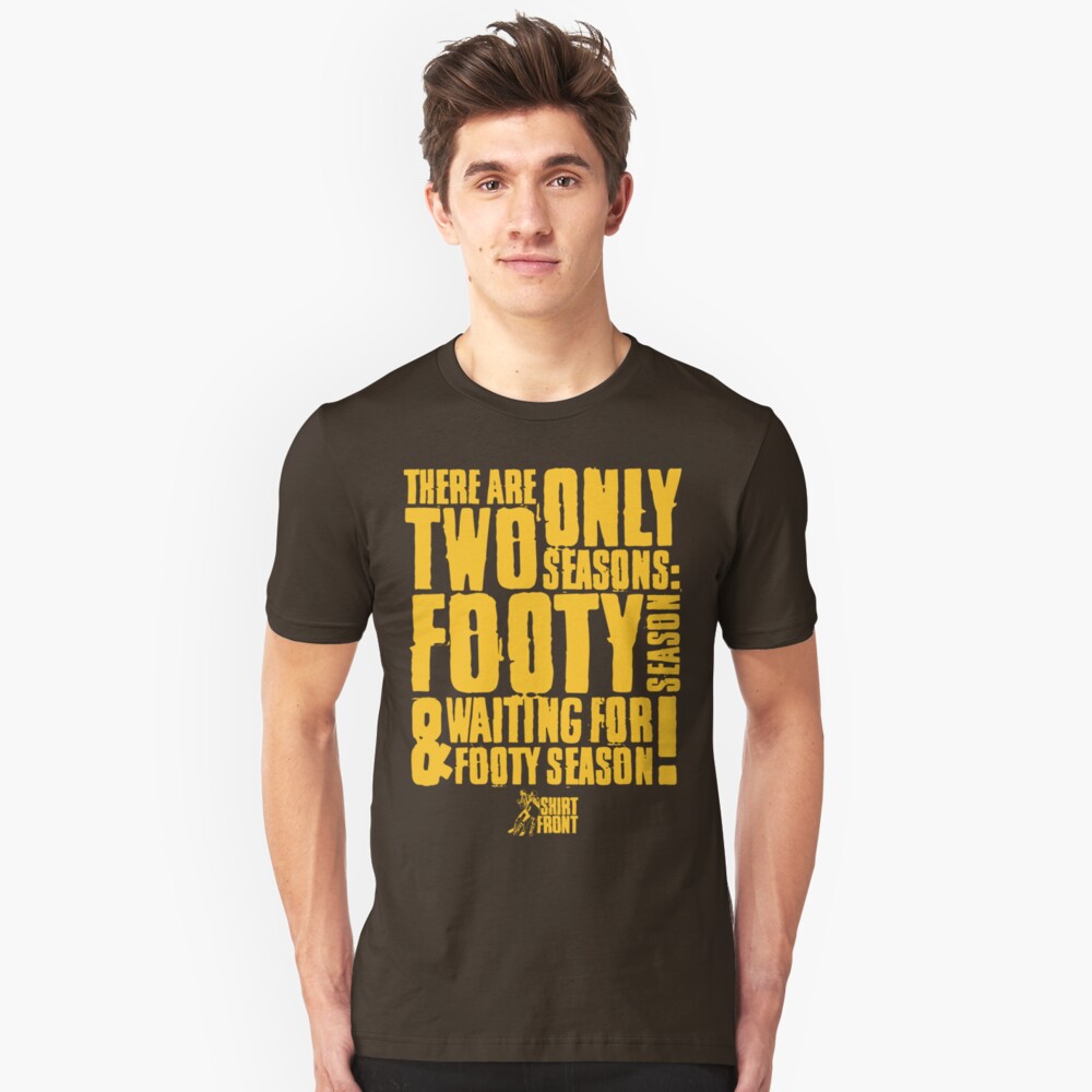 Two Seasons: Gold on Brown Slim Fit T-Shirt