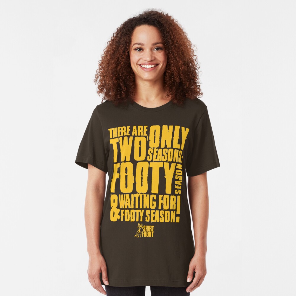 Two Seasons: Gold on Brown Slim Fit T-Shirt