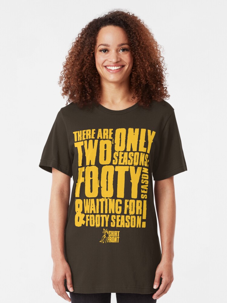 Alternate view of Two Seasons: Gold on Brown Slim Fit T-Shirt
