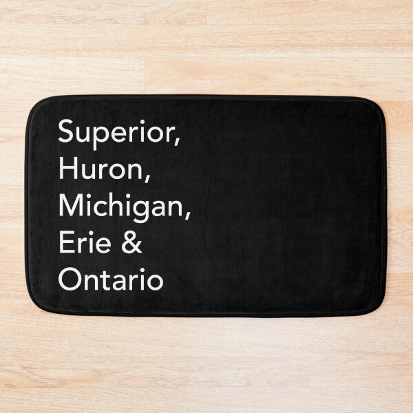 Item preview, The Great Lakes - White Text designed and sold by NorthMerchCo.