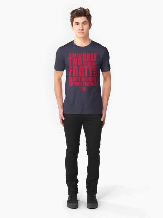Alternate view of Two Seasons: Red on Navy Slim Fit T-Shirt