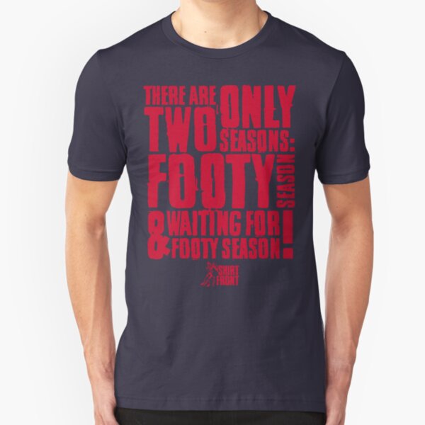 Two Seasons: Red on Navy Slim Fit T-Shirt