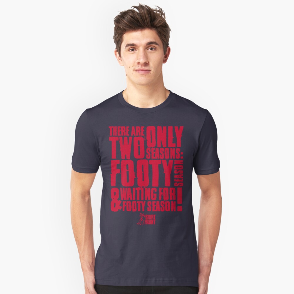 Two Seasons: Red on Navy Slim Fit T-Shirt