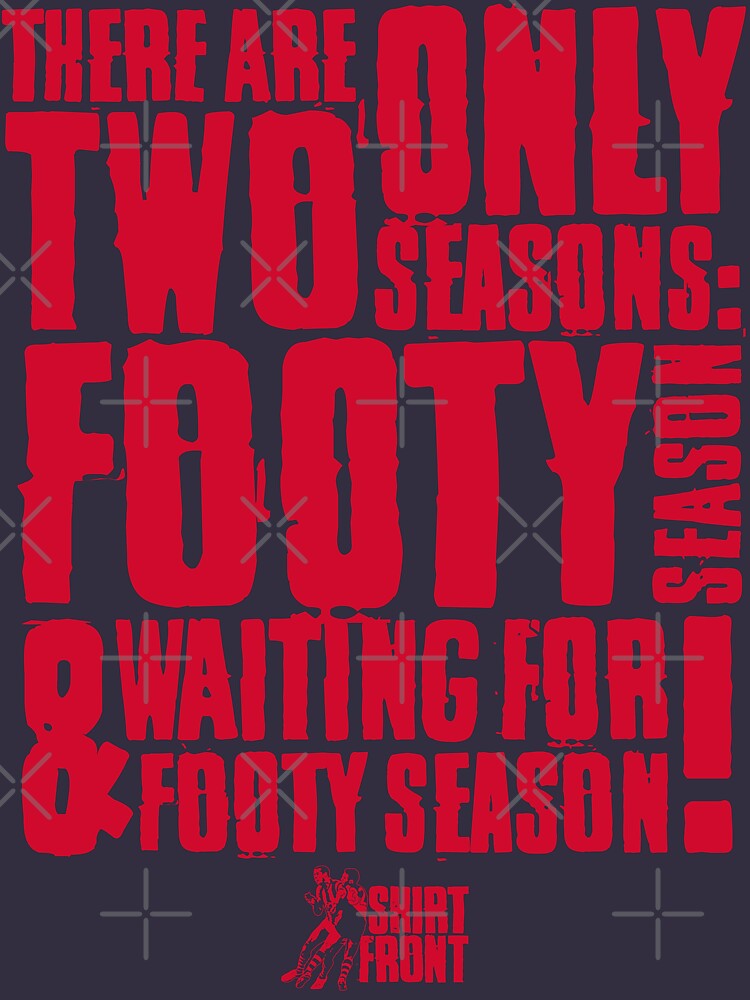 Two Seasons: Red on Navy by shirtfront-co