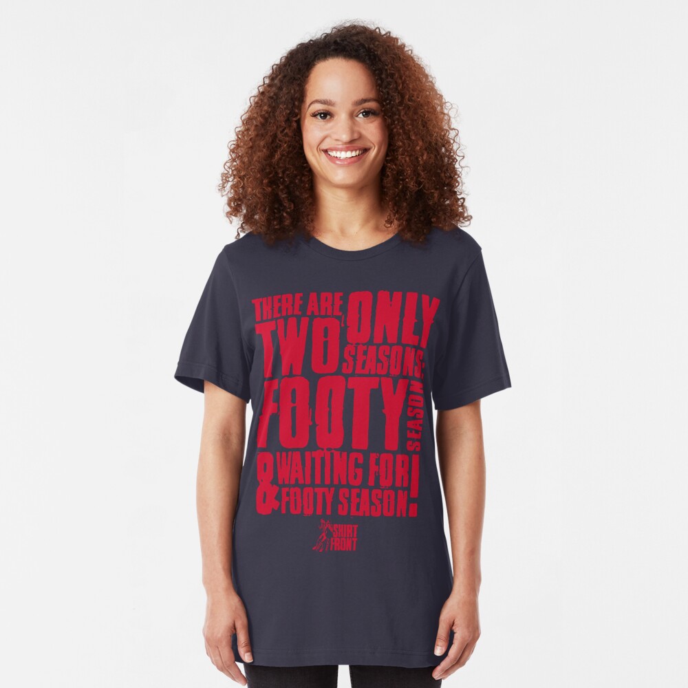 Two Seasons: Red on Navy Slim Fit T-Shirt