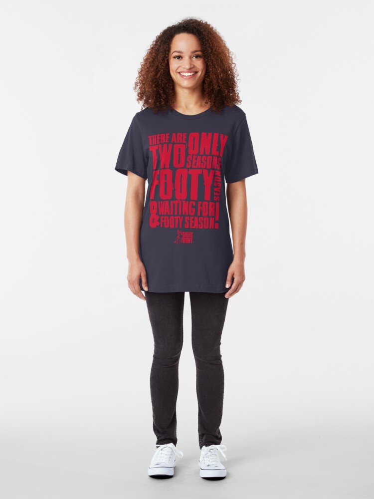Alternate view of Two Seasons: Red on Navy Slim Fit T-Shirt