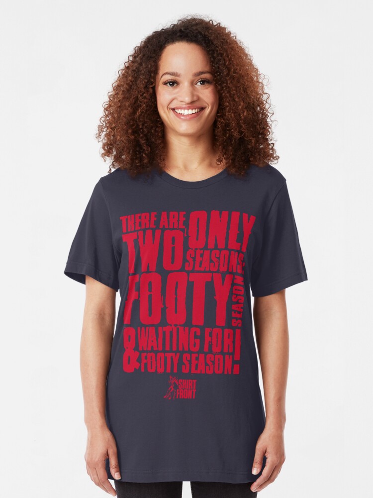 Alternate view of Two Seasons: Red on Navy Slim Fit T-Shirt