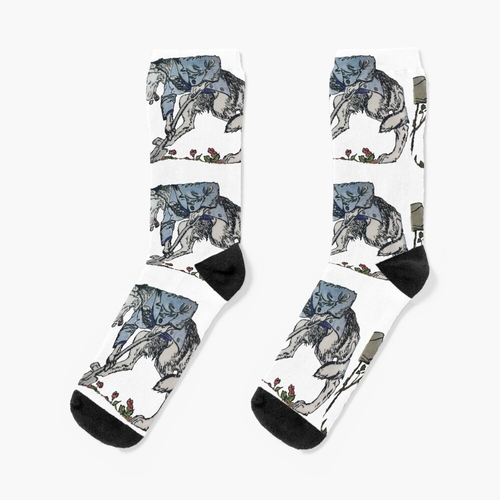 The Gravedigger Wolf Socks