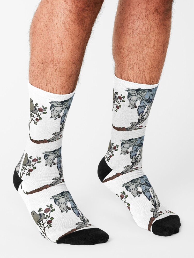 Alternate view of The Gravedigger Wolf Socks
