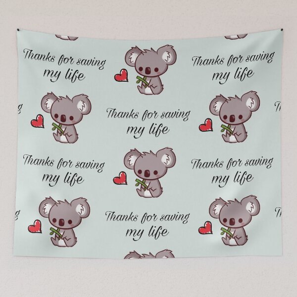 Item preview, Koala - Thanks for Saving My Life Design for the return of koala after fire to the forest in Australia designed and sold by MustaFighter.