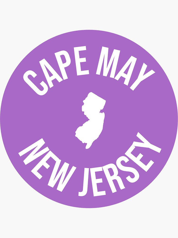 "Cape May" Sticker for Sale by waves4 Redbubble