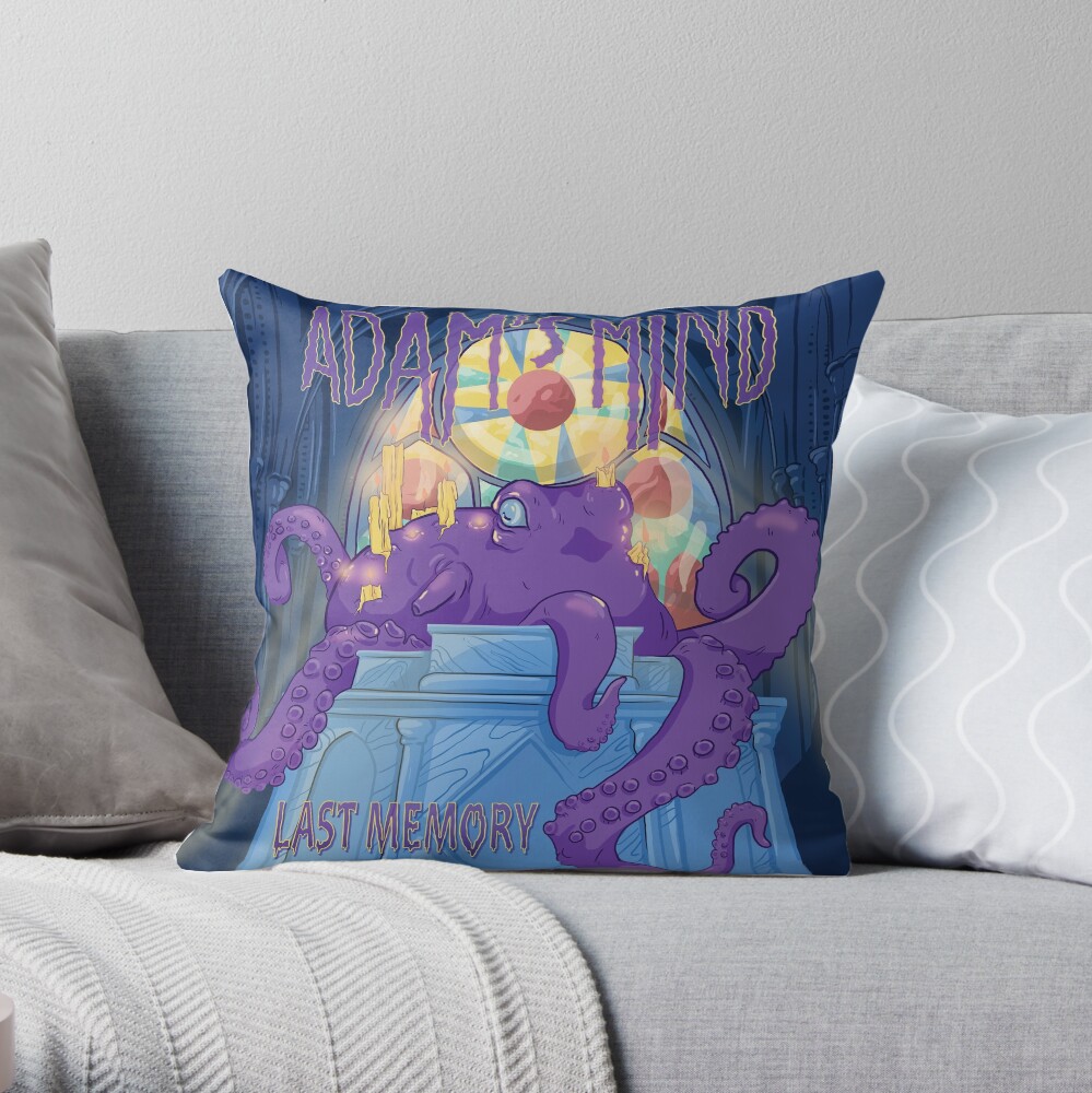 Adam's Mind Octopus Throw Pillow