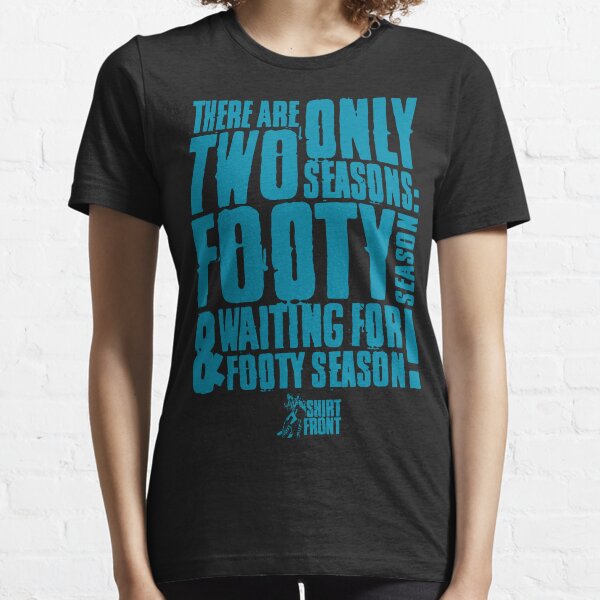 Two Seasons: Teal on Black Essential T-Shirt