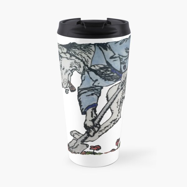 The Gravedigger Wolf Travel Coffee Mug