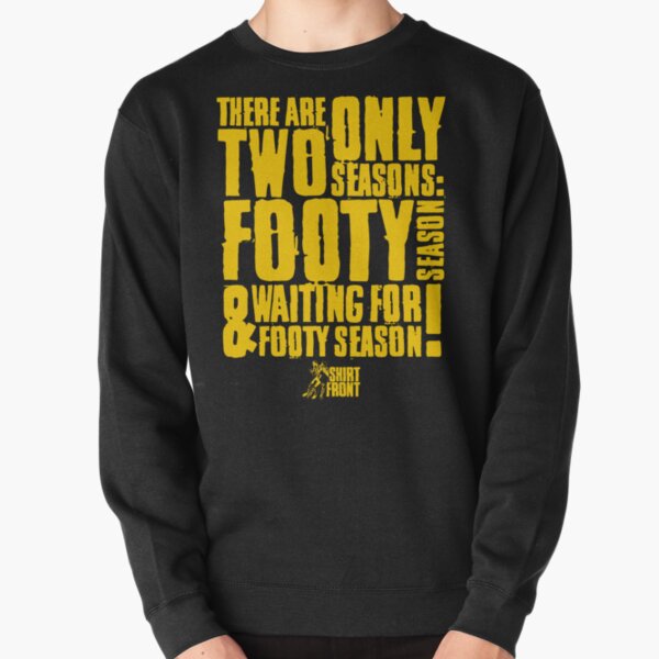 Two Seasons: Yellow on Black Pullover Sweatshirt