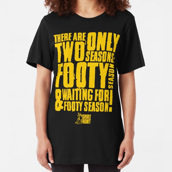 Two Seasons: Yellow on Black Slim Fit T-Shirt