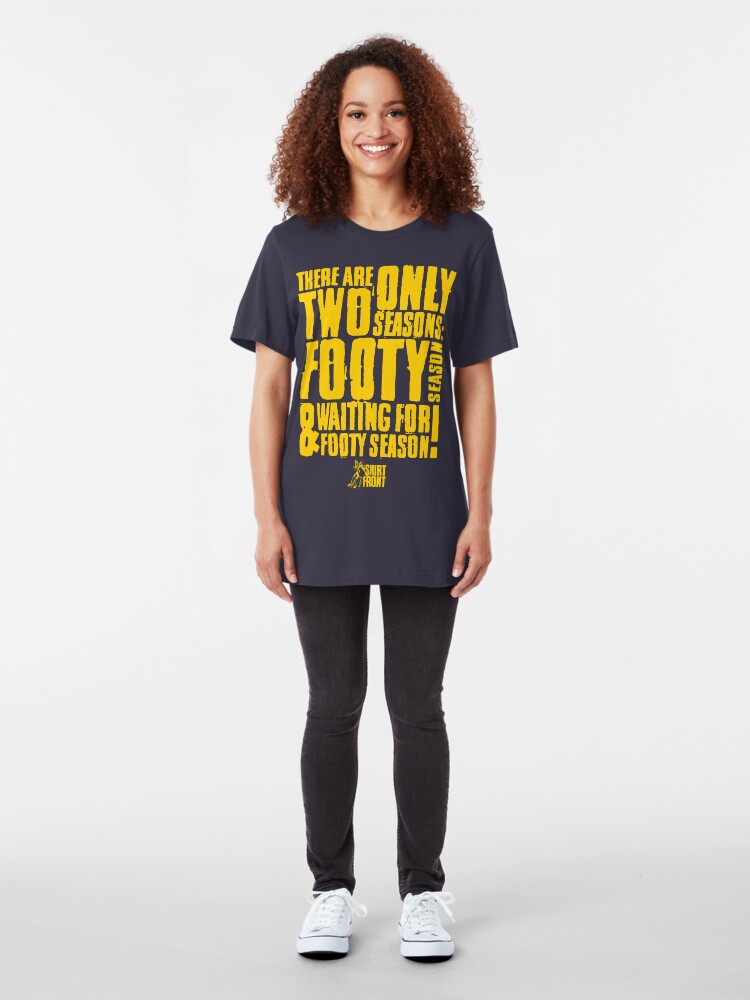 Alternate view of Two Seasons: Yellow on Navy Slim Fit T-Shirt