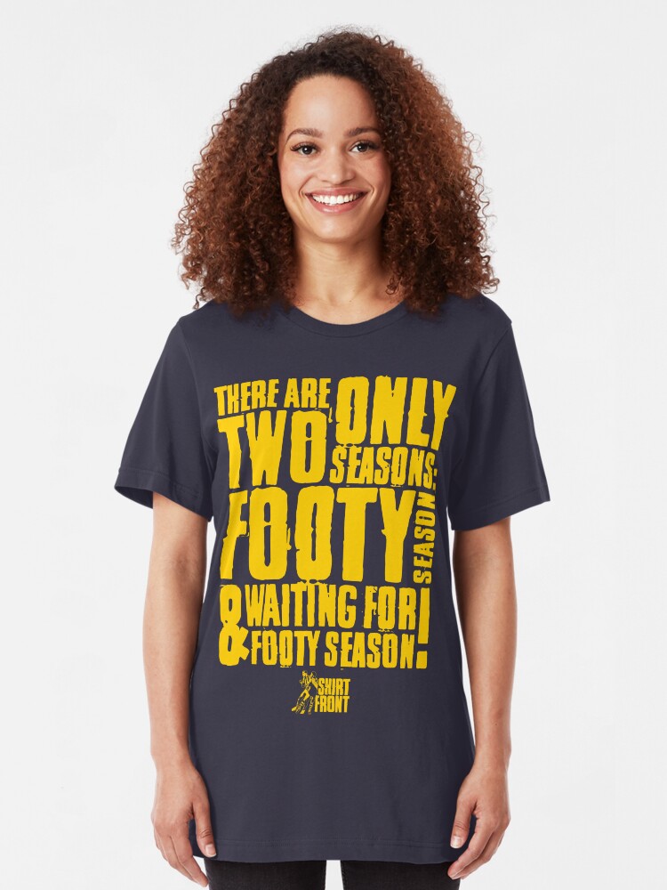 Alternate view of Two Seasons: Yellow on Navy Slim Fit T-Shirt