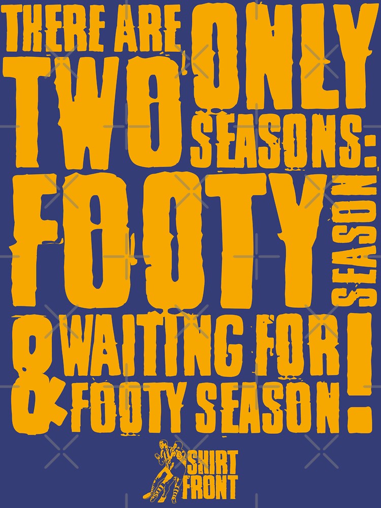 Two Seasons: Gold on Blue by shirtfront-co