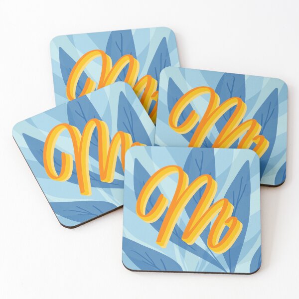 Item preview, M- creative monogram scripted lettering of letter m designed and sold by Ilze Lucero.