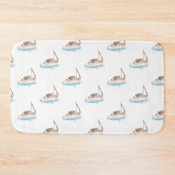 Item preview, boat watercolour designed and sold by Tristan Klein.