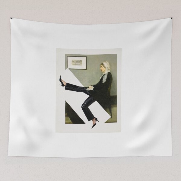 Item preview, KICK MAMA! - Whistler's Mother for a modern age.   designed and sold by MikesArtChi.