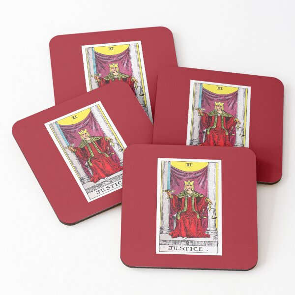 Item preview, Justice tarot card designed and sold by Blondshell.