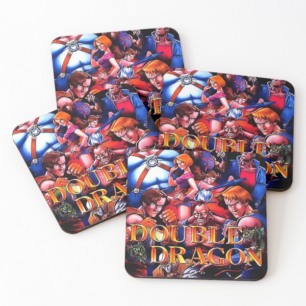 Item preview, Double Dragon retro cover artwork vector designed and sold by SyanArt.