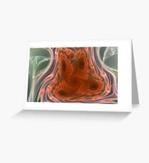 Middle red Greeting Card