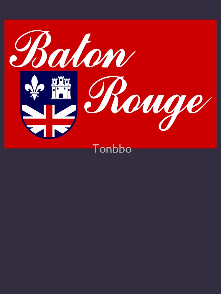 Flag of Baton Rouge Louisiana T-Shirt Women Shirts Cotton Novelty Blouses  at  Women's Clothing store