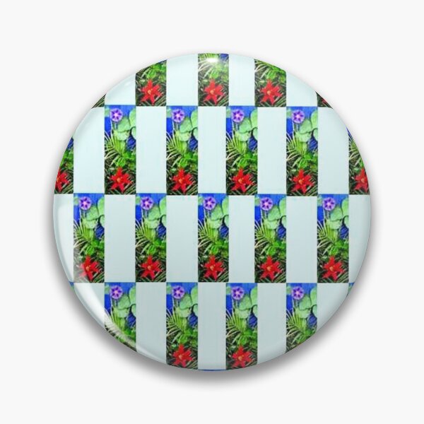 Item preview, EXPLOSION 11 flowers leaves lily star ipomée palm phoenix background blue green red nature designed and sold by dragonemma.