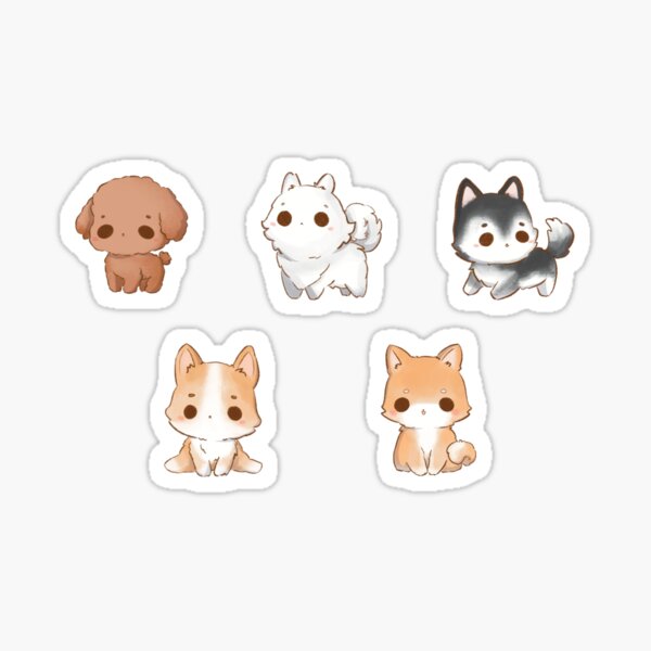 Dogs Sticker Sheets Sticker For Sale By Elliq Art Redbubble