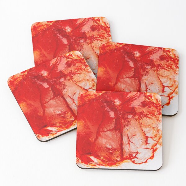 Item preview, Image of blood-colored liquids mixed with other organic fluids designed and sold by brambillasimone.