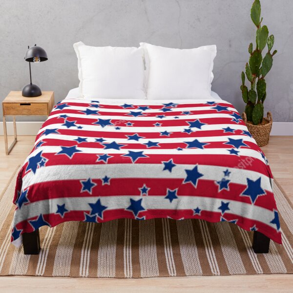 Item preview, Stars and Strips Red White and Blue Patriotic Summer Pattern Flag 4th of July, Fourth, Independence Day designed and sold by Draculaura2009.