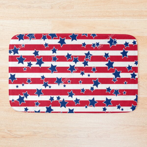 Item preview, Stars and Strips Red White and Blue Patriotic Summer Pattern Flag 4th of July, Fourth, Independence Day designed and sold by Draculaura2009.
