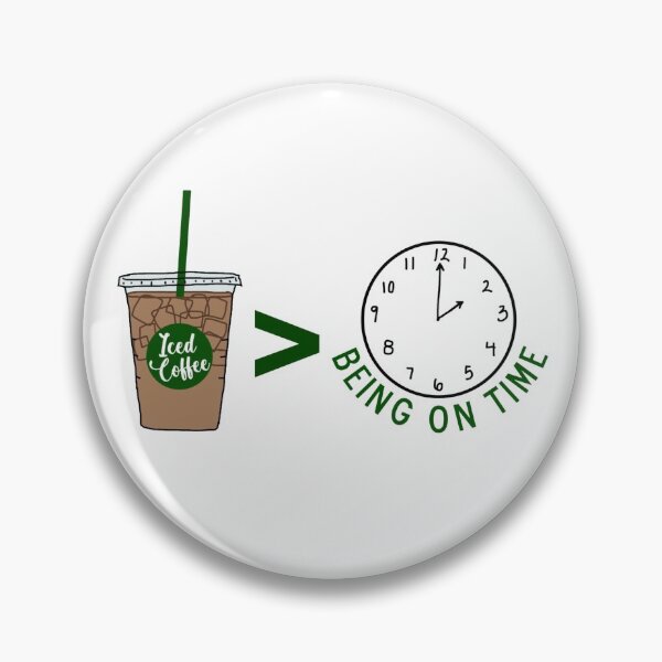 Item preview, iced coffee being on time  designed and sold by wakinguptired.