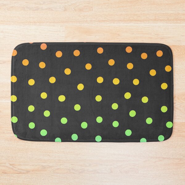 Item preview, Rainbow Gradient Dots on Black designed and sold by passionatelyem.