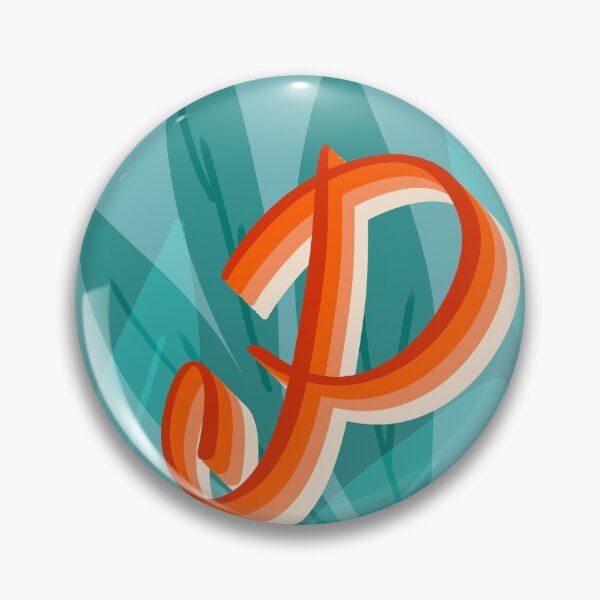 Item preview, P- creative monogram scripted lettering of letter p designed and sold by Ilze Lucero.