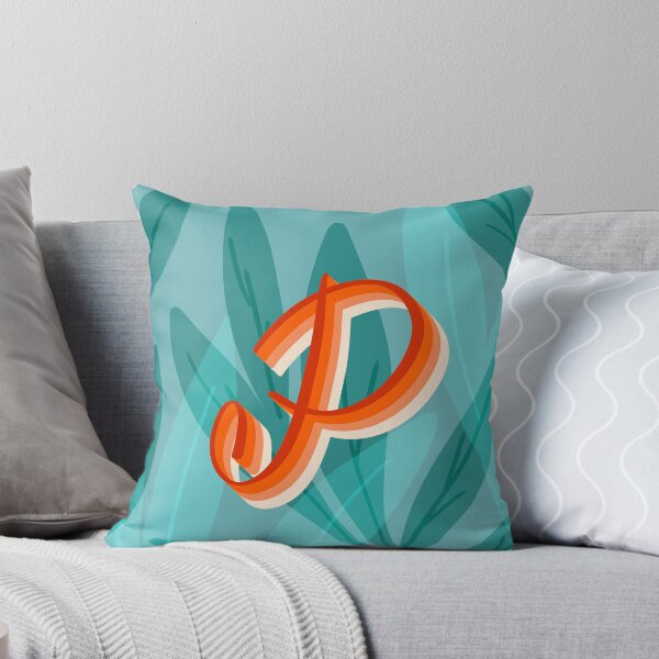 Item preview, P- creative monogram scripted lettering of letter p designed and sold by Ilze Lucero.