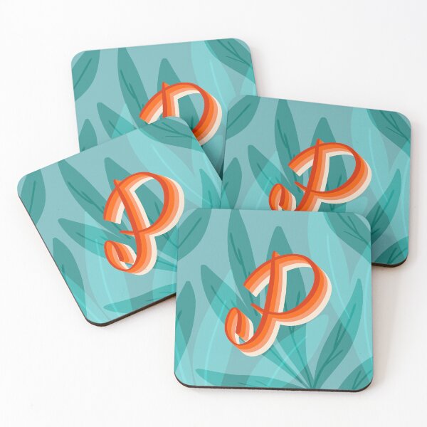 Item preview, P- creative monogram scripted lettering of letter p designed and sold by Ilze Lucero.