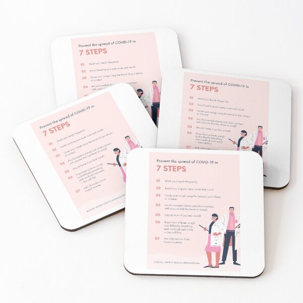 Item preview,  Prevent the Spread of CoVID -19 -  7 Steps  designed and sold by H  Schneiter.