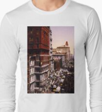 Camiseta de manga larga Vintage Broadway NYC Photo-Print (1900)