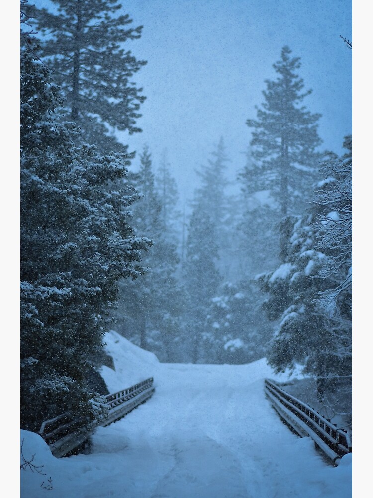 "Snowfall Over the Yuba" Poster for Sale by Madisontowery Redbubble