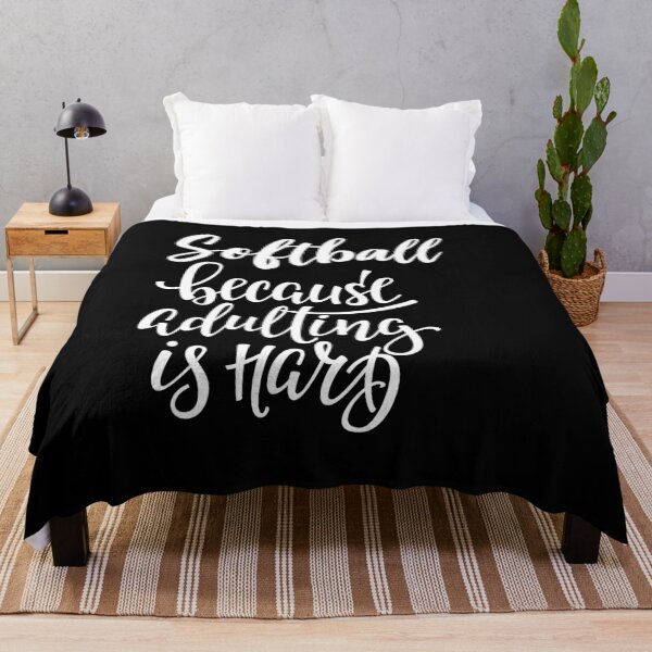 Item preview, Softball Because Adulting Is Hard designed and sold by ProjectX23.
